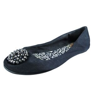 Rocket Dog  Women Flat Shoes Black Fabric Slip On Size 8.5 Medium